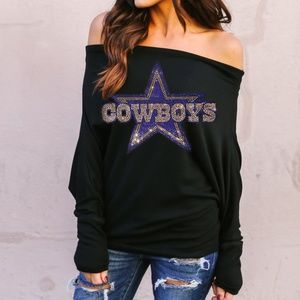 Dallas Cowboys Off Shoulder Tshirts 